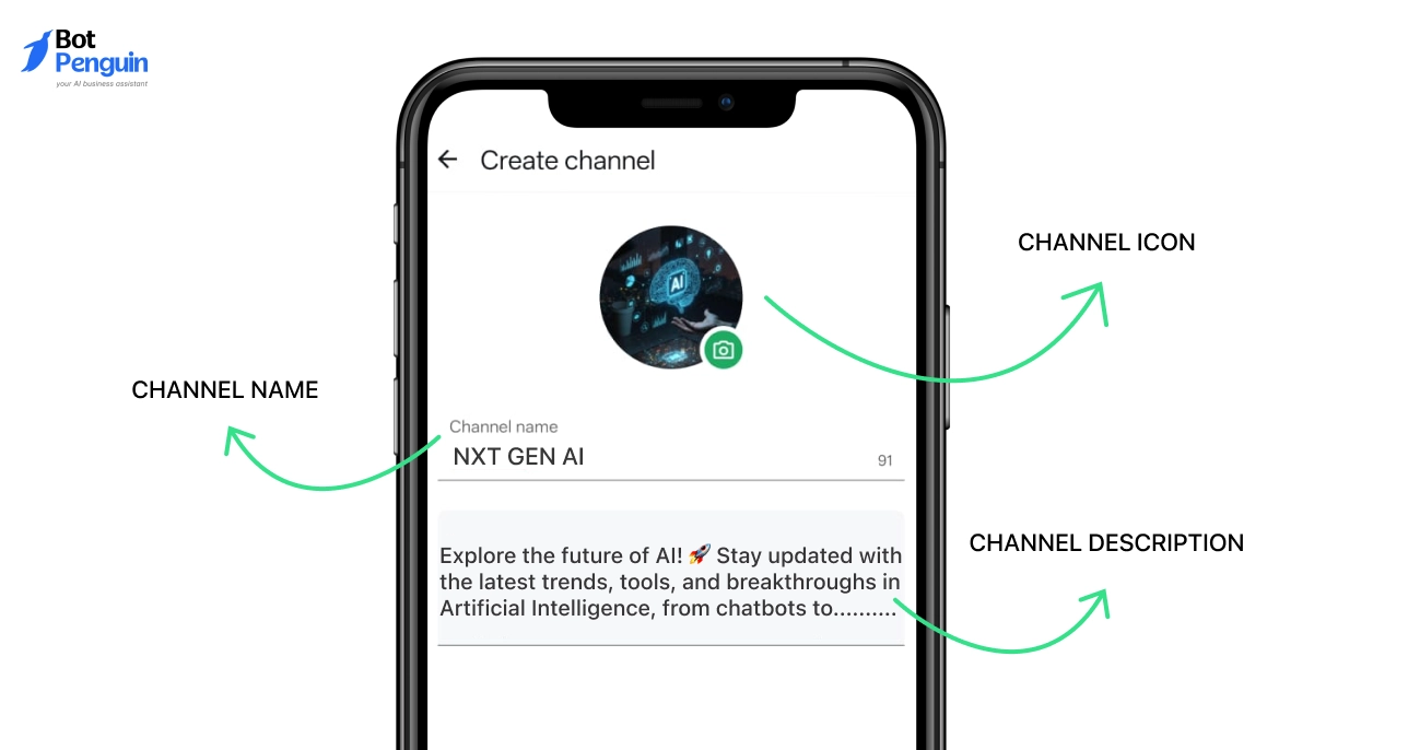 Add Channel Name, Icon, and Description