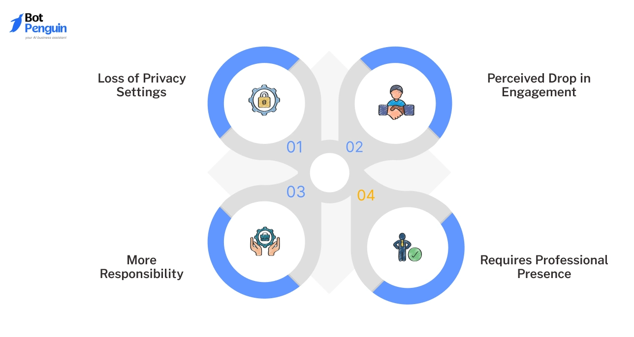 Cons of Switching to a Business Account on Instagram