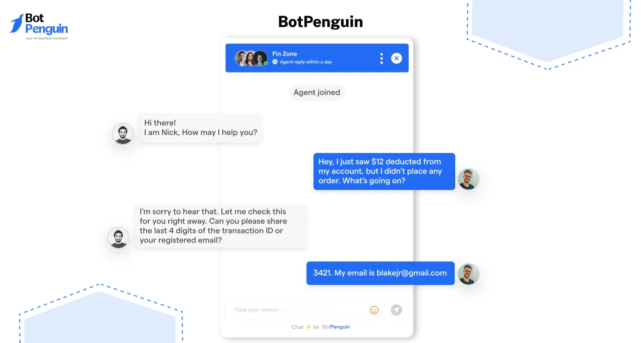 Dashboard of BotPenguin