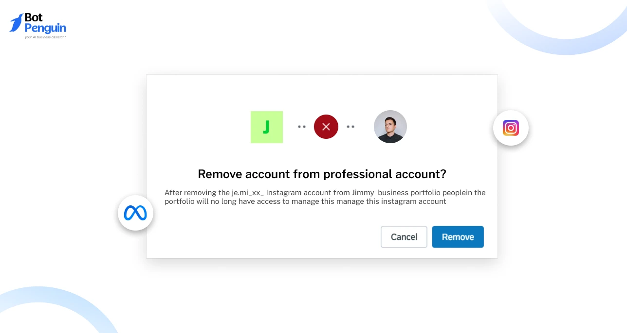 How to Remove Professional Account from Meta Account Center
