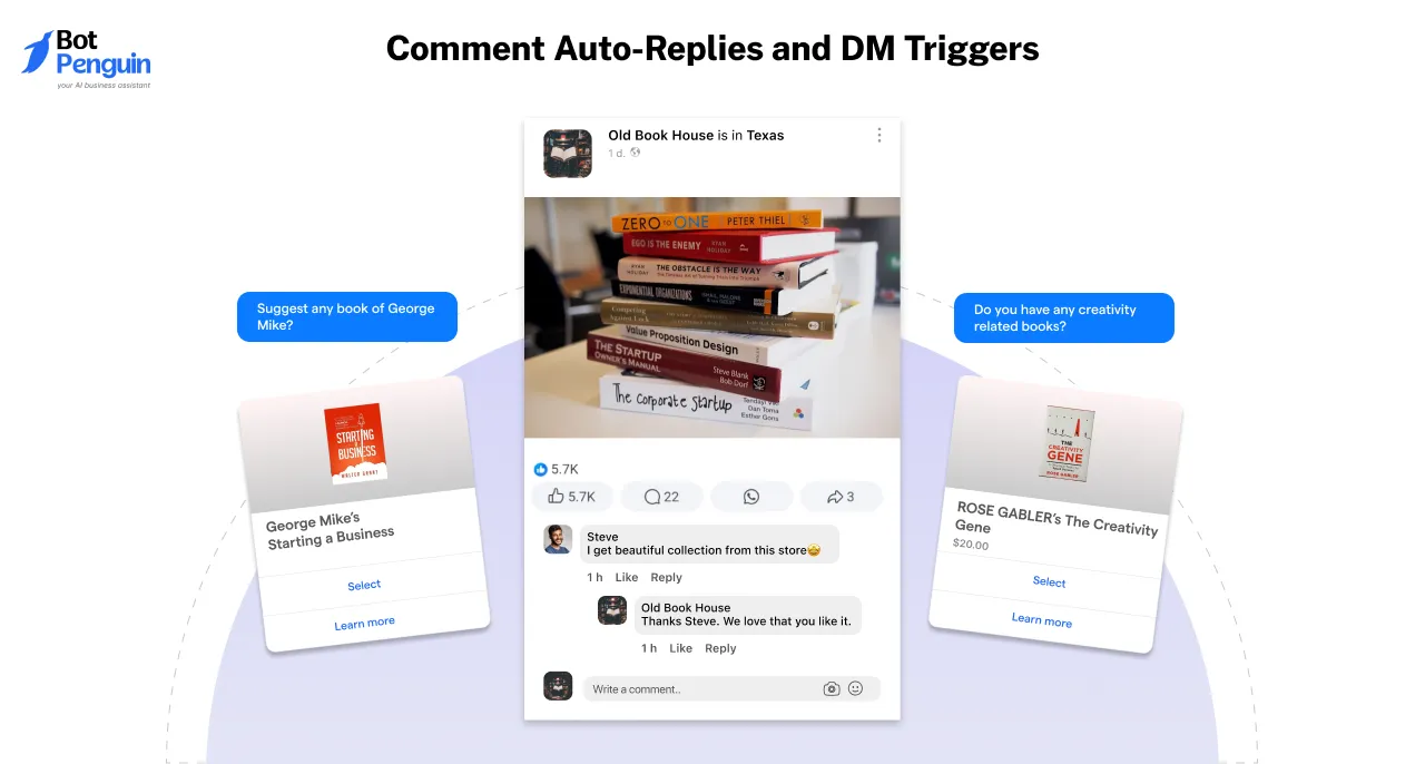 Comment Auto-Replies and DM Triggers
