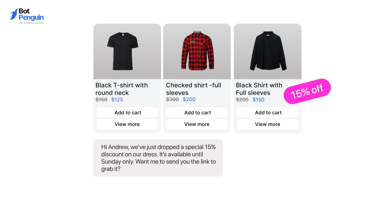 Discount Announcement DM Template