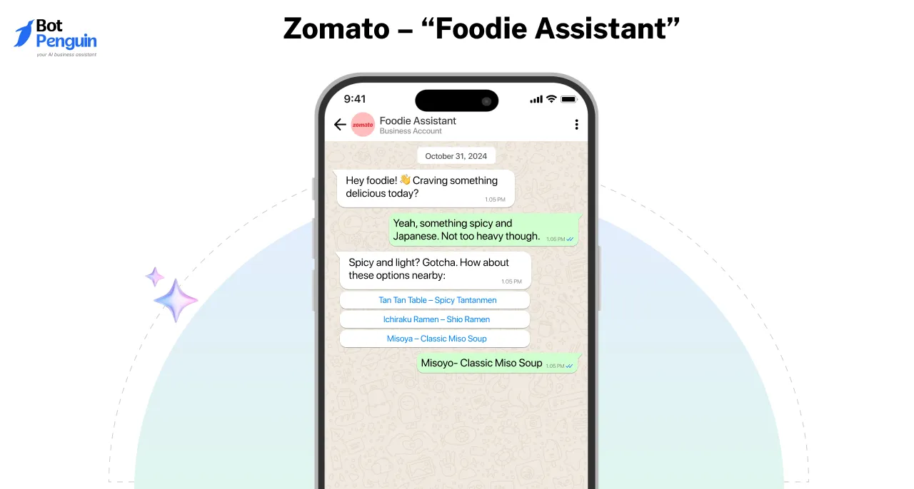  Zomato – “Foodie Assistant”