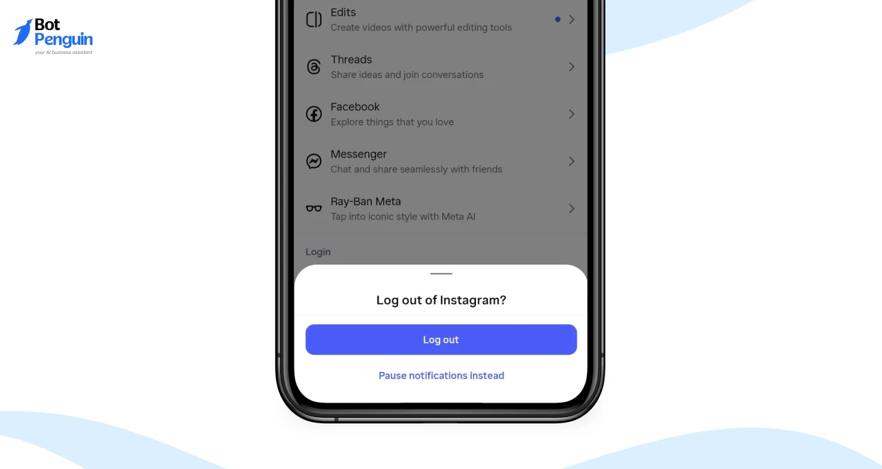 Log Out and Log Back In