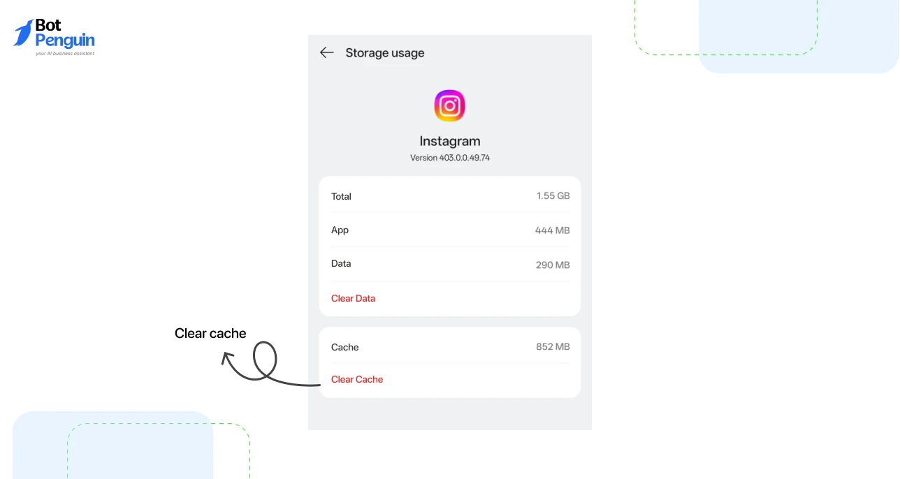 Clear App Cache and Data (on Android)