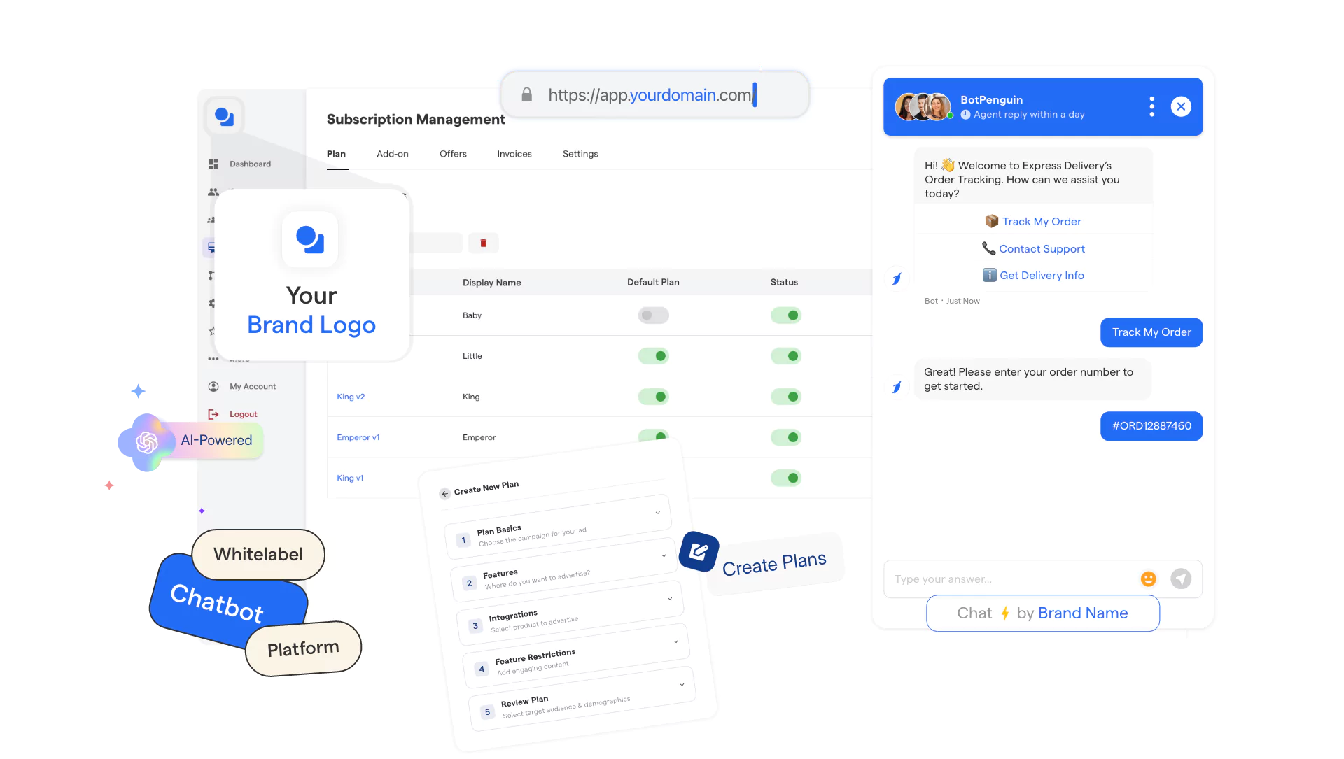 BotPenguin Whitelable Dashboard