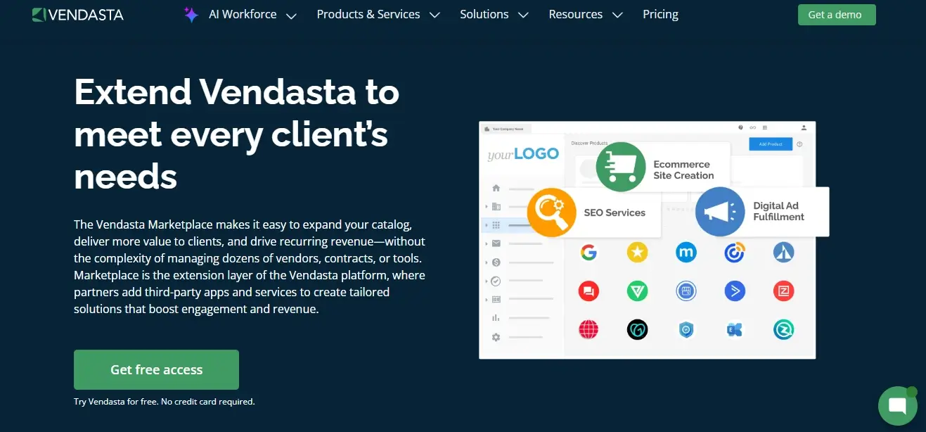 Vendasta Site Dashboard
