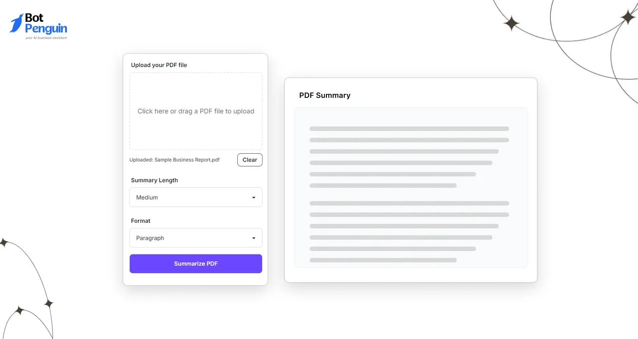 PDF Summarization Tool