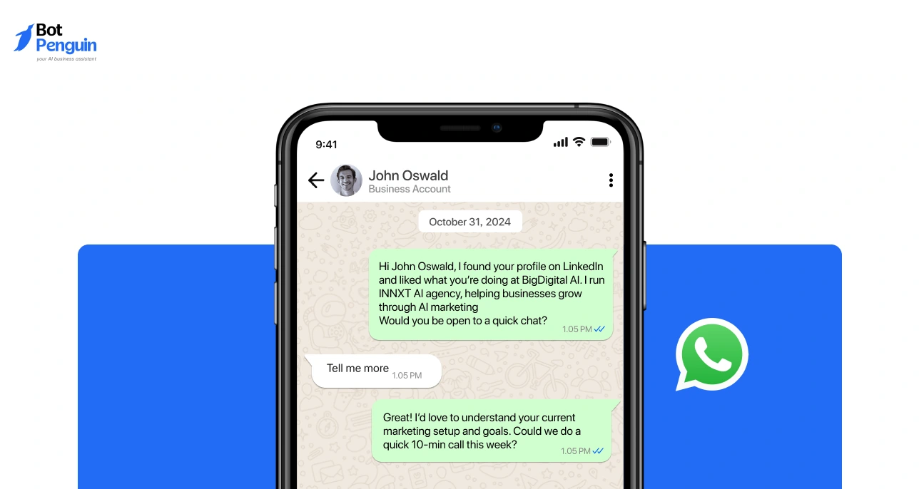 WhatsApp chat conversation showing real-time messaging between users for instant and free communication.