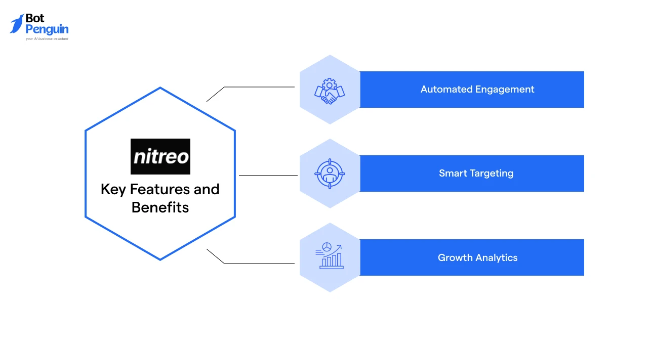 Nitreo auto Instagram commenter features including automated engagement, smart audience targeting, and Instagram growth analytics.