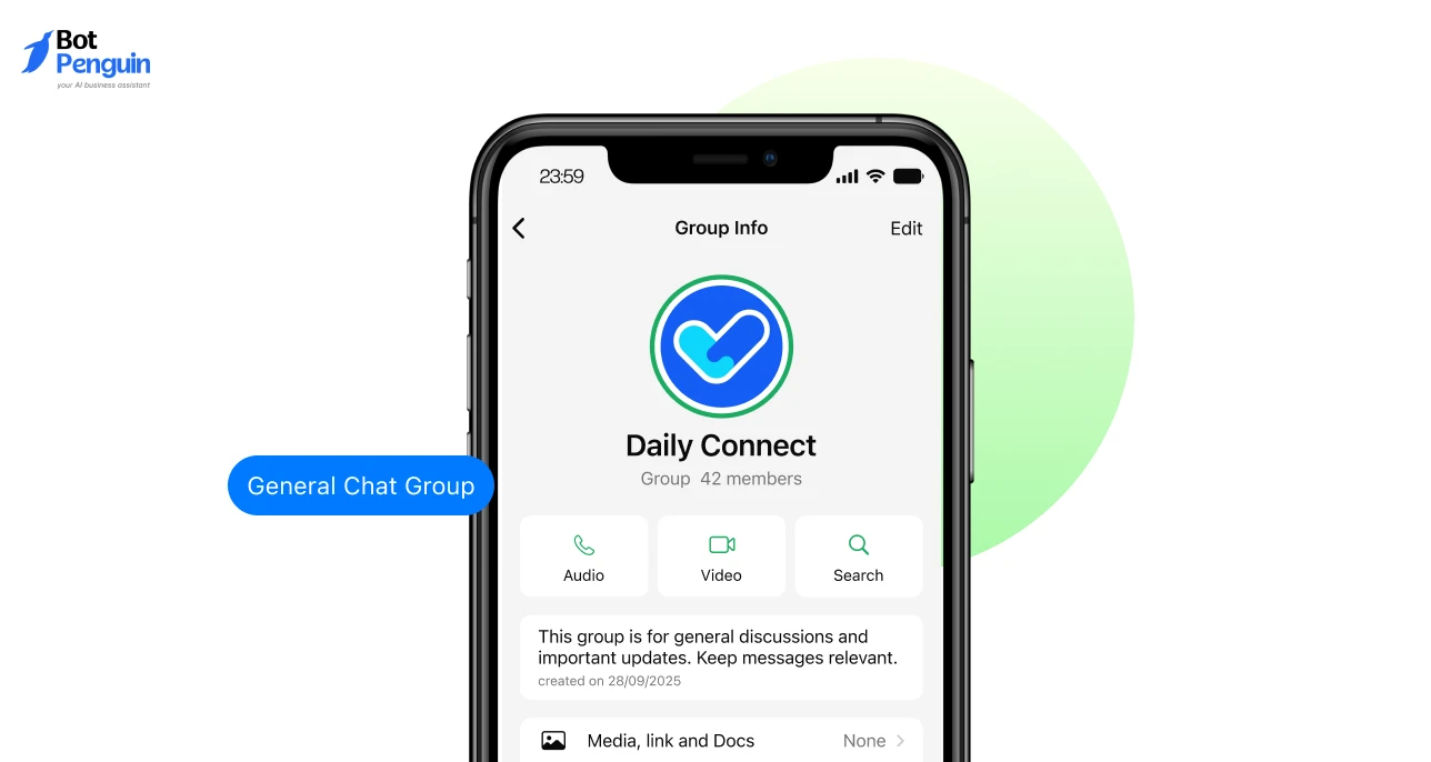 General chat WhatsApp group description sample for casual discussions, updates, and community conversations.