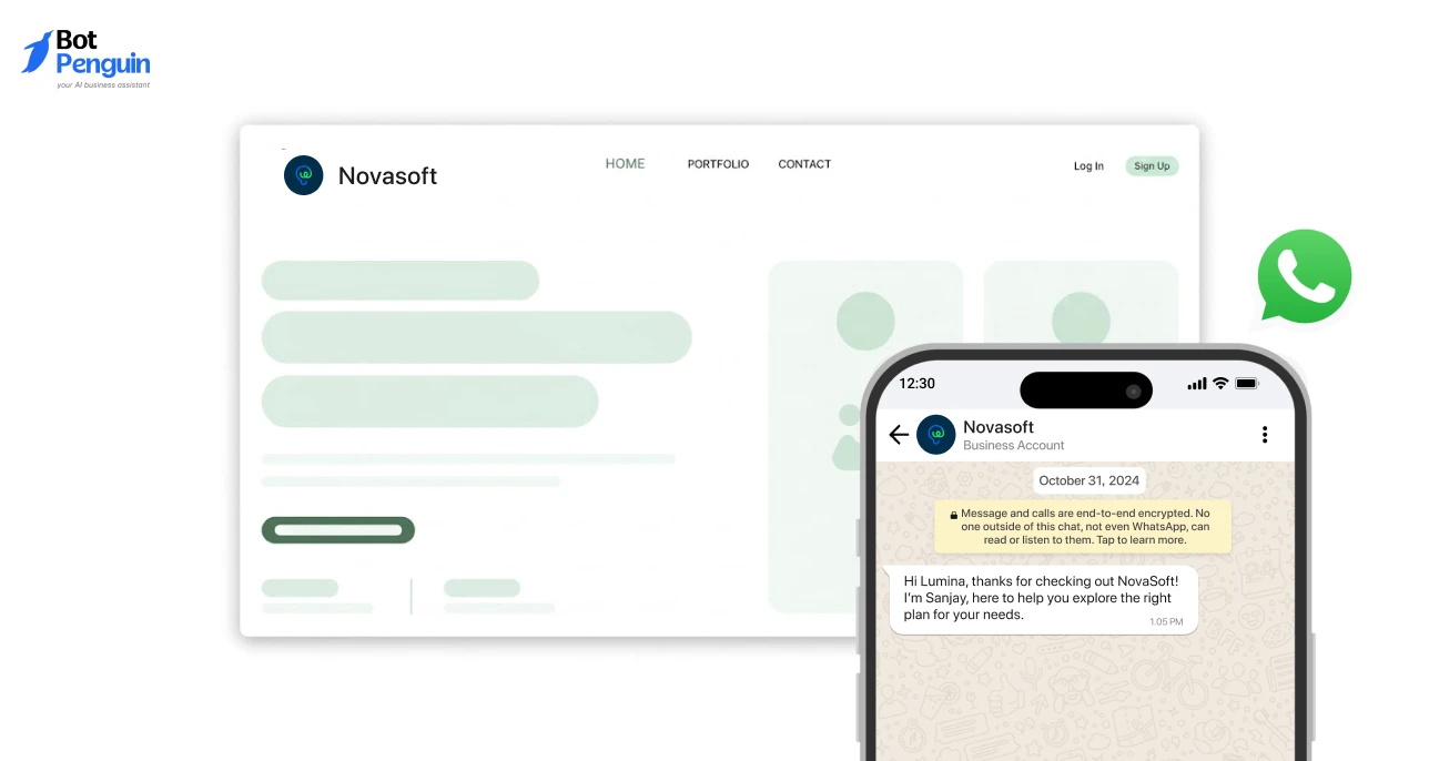 WhatsApp introduction message example for engaging new business leads