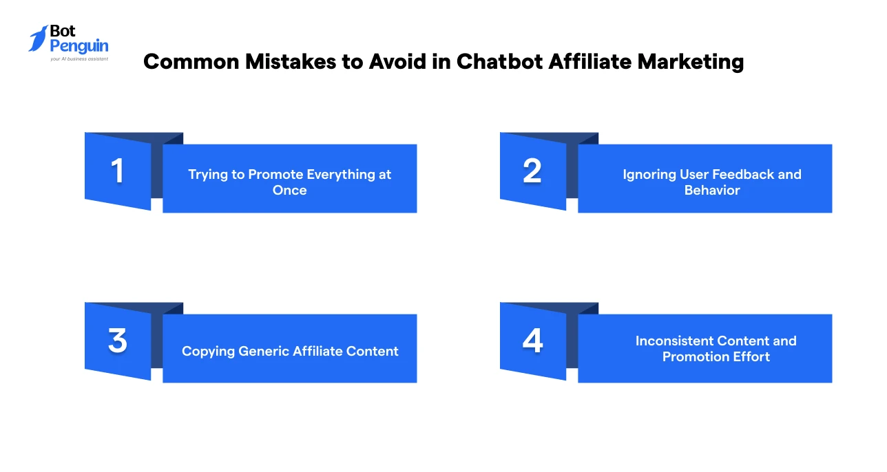 Common Mistakes to Avoid in Chatbot Affiliate Marketing
