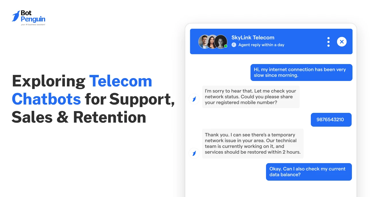 Exploring Telecom Chatbots for Support, Sales & Retention (1)
