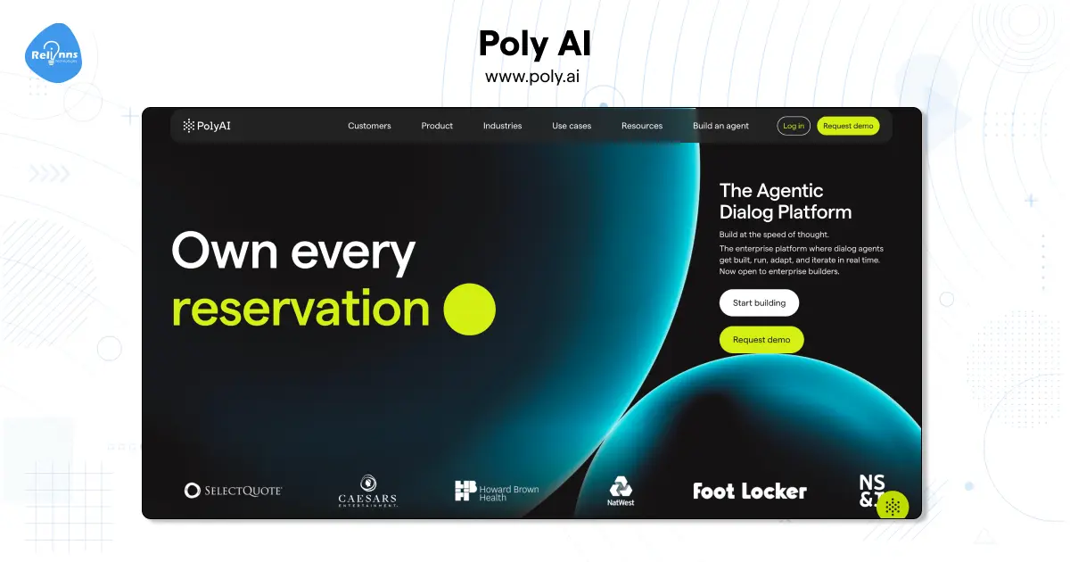 Poly AI Homepage Screenshot 